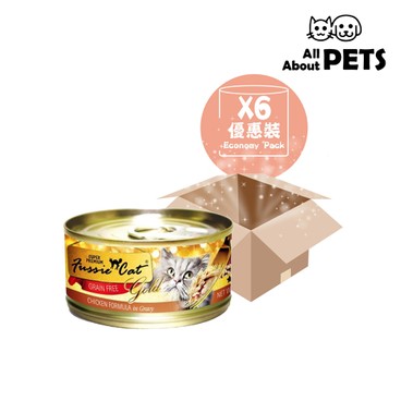 高竇貓 - [6罐優惠] 金鑽系列雞肉肉汁配方貓罐頭 80克x6 - PC