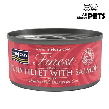 FISH4CATS - Finest Tuna Fillet With Salmon Cat Canned 70g (CTW663) - PC