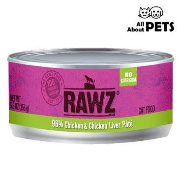 RAWZ - 96% Chicken & Chicken Liver Pate Recipe Cat Canned 155g - PC