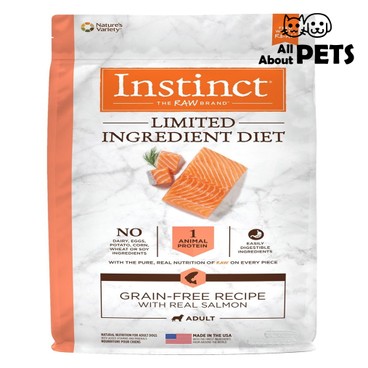 INSTINCT - Limited Ingredient Diet Grain-Free Recipe With Real Salmon Adult Dry Dog Food 20lb - PC