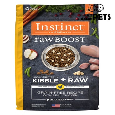 INSTINCT - Raw Boost Grain Free Recipe With Real Chicken Dog Dry Food 21lbs - PC