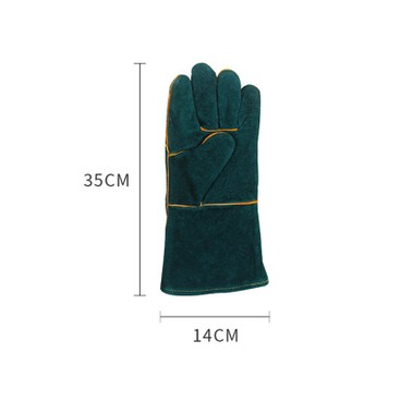 LON10 - Anti bite cowhide reptile protective gloves - one pair (TMR) - PC