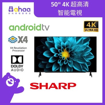 Sharp - 4T-C50DK1X 50" 4K UHD Android TV - PC