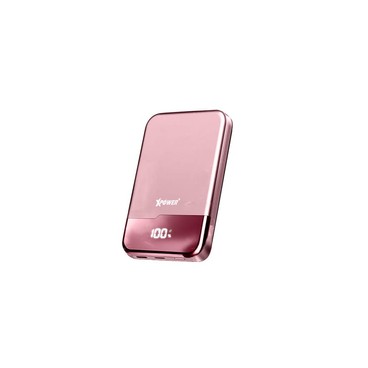 XPower - (粉紅色)XPower M5E 5000mAh 鋁合金超迷你PD3.0磁吸無線外置充電器 - PC