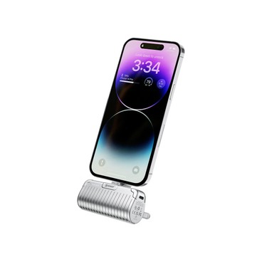 XPower - (銀色)XPower PD5B 2合1 迷你5000mAh Lightning外置充電器 - PC