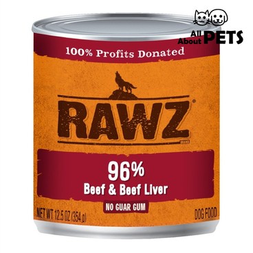 RAWZ - 96% Beef & Beef Liver Dog Canned 354g - PC