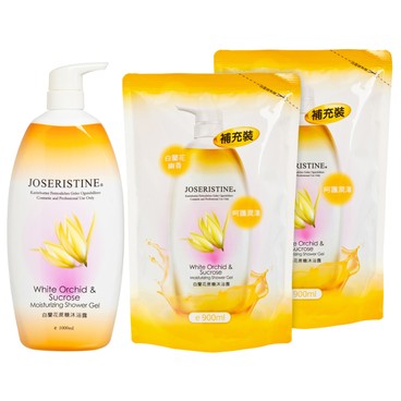 JOSERISTINE BY CHOI FUNG HONG - WHITE ORCHID & SUCROSE MOISTURIZING SHOWER GEL 1+2 BUNDLE - SET