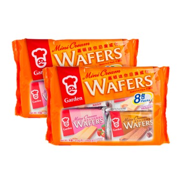 GARDEN - MINI CREAM WAFERS-ASSORTED PACK - 272GX2