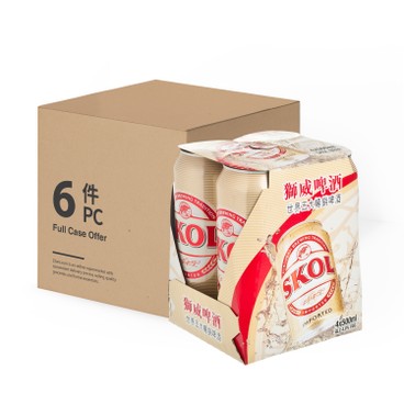SKOL - PILSNER BEER (KING CANS) - CASE OFFER - 500MLX4X6