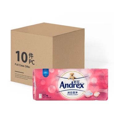 ANDREX - CLEAN BATHROOM TISSUE - 10'SX10