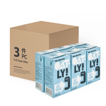 OATLY - 原味燕麥奶-原箱 - 250MLX6X3