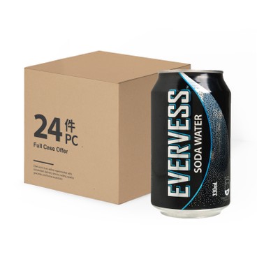 EVERVESS - SODA WATER -CASE - 330MLX24
