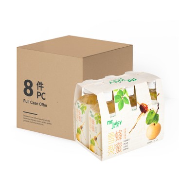 MR. JUICY - HONEY PEAR JUICE DRINK -CASE - 250MLX6X8