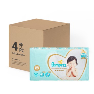 PAMPERS幫寶適 - 日本進口一級幫紙尿片(中碼) - 原箱 - 52'SX4
