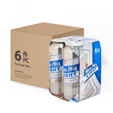 SAN MIGUEL - LIGHT PALE PILSEN-CASE - 500MLX4X6
