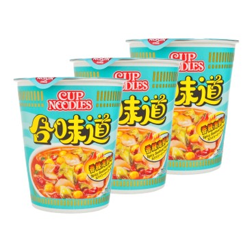 NISSIN - CUP NOODLE-SPICY SEAFOOD (VARIOUS VERSION IＮ RANDOM) - 75GX3