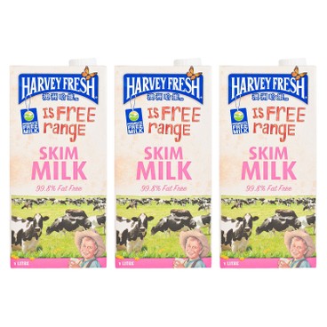 澳洲哈維 - 脫脂牛奶 - 1LX3