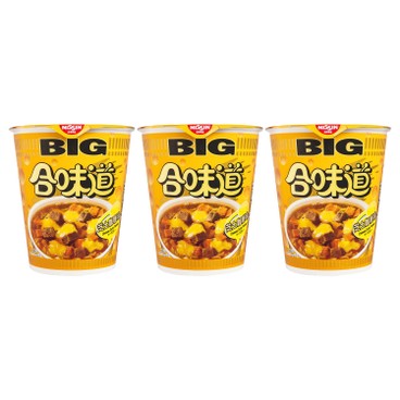 NISSIN - BIG CUP NOODLE-CHEESE CURRY FLAVOR - 113GX3