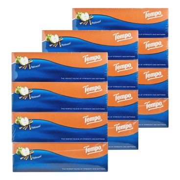 TEMPO - 盒裝紙巾-蘋果木香味 - 3件裝 - 4'SX3