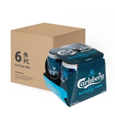CARLSBERG嘉士伯 - 無酒精啤酒 (罐裝) - 原箱 - 330MLX4X6