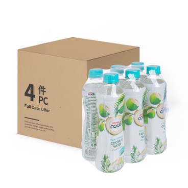 MALEE - 100% COCONUT WATER NAMHOM COCONUT FORMULA-CASE DEAL - 350MLX6X4