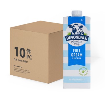 DEVONDALE - 全脂牛奶 - 原箱 - 1LX10
