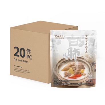 TREASURE LAKE GREENFOOD KITCHEN - ALMOND WITH PIG LUNG SOUP-CASE OFFER - 500GX20