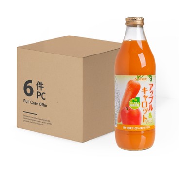 JA 100%青森蘋果胡蘿蔔蔬果汁-原箱 1LX6