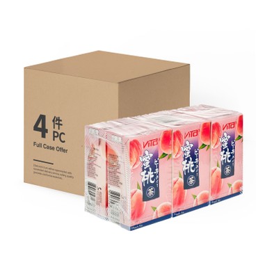 VITA - JAPANESE STYLE PEACH TEA-CASE OFFER - 250MLX6X4