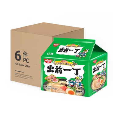 DE-MA-E - INSTANT NOODLES TONKOTSU FLAVOUR (HOKKAIDO WHEAT FLOUR) - CASE OFFER (Special/Normal Edition randomly picked) - 100GX5X6