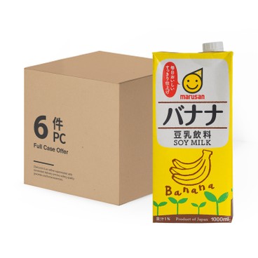 丸山 香蕉豆乳 - 原箱 1LX6