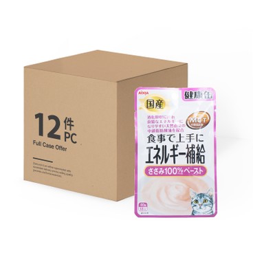 AIXIA - (貓用)貓餐包-健康罐-雞肉味(體力補給配方) - 40GX12