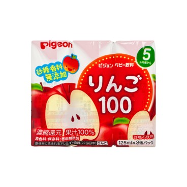 PIGEON 蘋果汁(3包裝) X4 125MLX3X4
