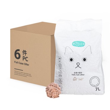 Cat Daily - TOFU CAT LITTER - COFFEE - FULL CASE - 7LX6
