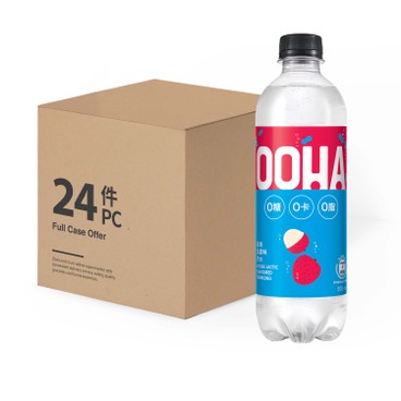 OOHA - LYCHEE LACTIC FLAVOURED SPARKLING - CASE OFFER - 500MLX24