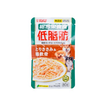 INABA - LOW FAT CHICKEN AND CARTILAGE POUCH FOR DOGS-4PC - 80GX4