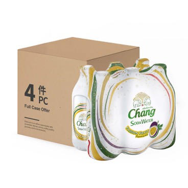 CHANG - PASSION FRUIT FLAVOUR SODA WATER-CASE - 325MLX6X4