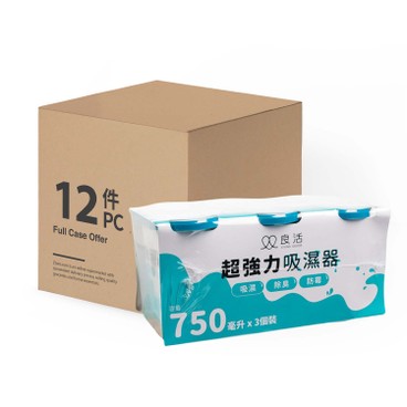 LIVING GOODS - Super Dehumidifier - Regular (CASE OFFER) - 750MLX3'S X12