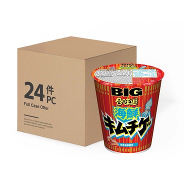 NISSIN - CUP NOODLE - KIMCHI SEAFOOD HOTPOT FLAVOUR BIG CUP-CASE - 112GX24