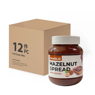 Familie - HAZELNUT SPREAD WITH COCOA - CASE OFFER - 400G X 12'S