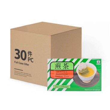 UJINOTSUYU - SENCHA - JAPANESE GREEN TEA - CASE OFFER - 2GX20'S X 30