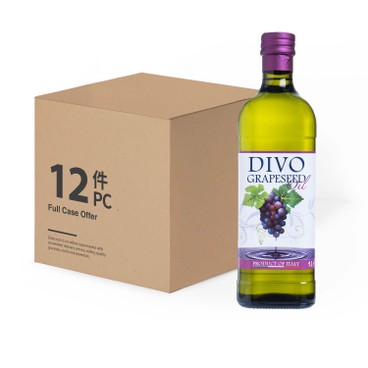 DIVO - GRAPESEED OIL - CASE OFFER - 1L X 12'S