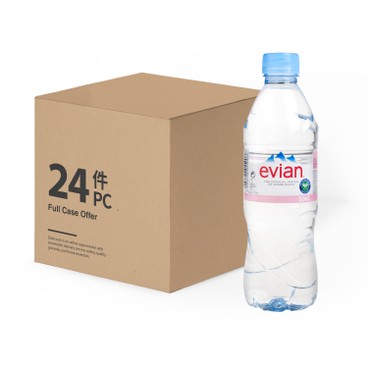 EVIAN 依雲(平行進口) - 天然礦泉水 - 原箱 - 500MLX24