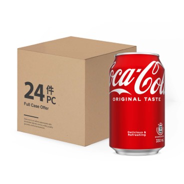 可口可樂 - 汽水-原箱 (新舊包裝隨機) - 330MLX24