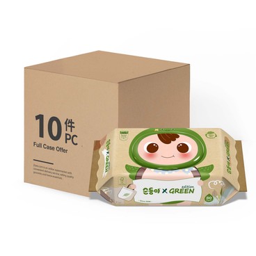 順順兒 - 原箱 頂級實惠嬰兒濕紙巾(包裝隨機發貨) - 80'SX10