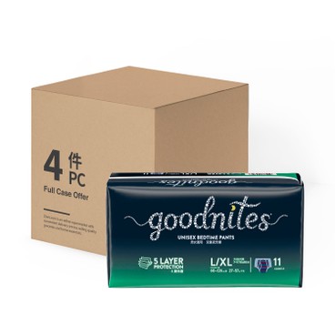 HUGGIES - GOODNITES L/ XL-CASE OFFER - 11'SX4