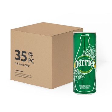 PERRIER(PARALLEL IMPORT) - SPARKLING MINERAL WATER (CAN) - 250MLX35
