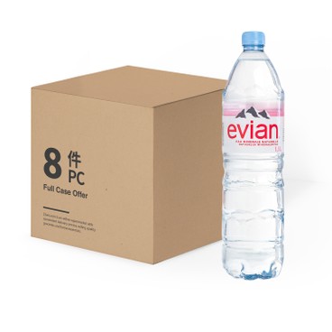 EVIAN 依雲(平行進口) - 天然礦泉水-原箱(包裝隨機) - 1.5LX8