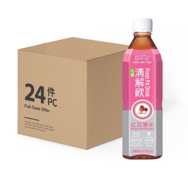 HUNG FOOK TONG - FRESH FIT DRINK - RED BEAN & JOBS TEARS - CASE OFFER - 500MLX24