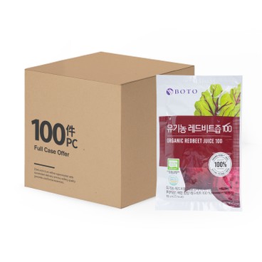BOTO - 100% 有機紅菜頭汁 - 原箱 - 90MLX100